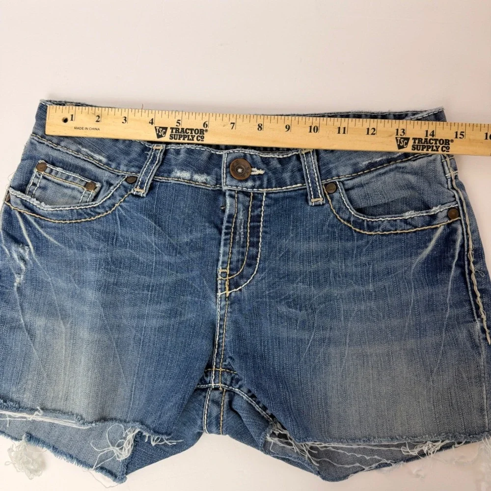 BKE Kate Denim Shorts Womens 30 Distressed Low Rise Cutoff Jean Shorts‎